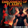Creature Cocks Gode Fire Demon 17 x 5.3cm